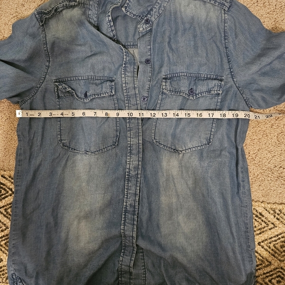 Michael Kors Denim Shirt Size 12 - Picture 5 of 5